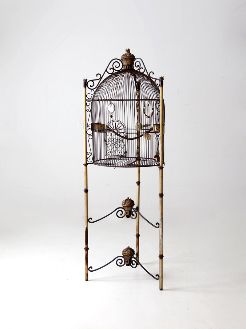 French Victorian style large birdcage