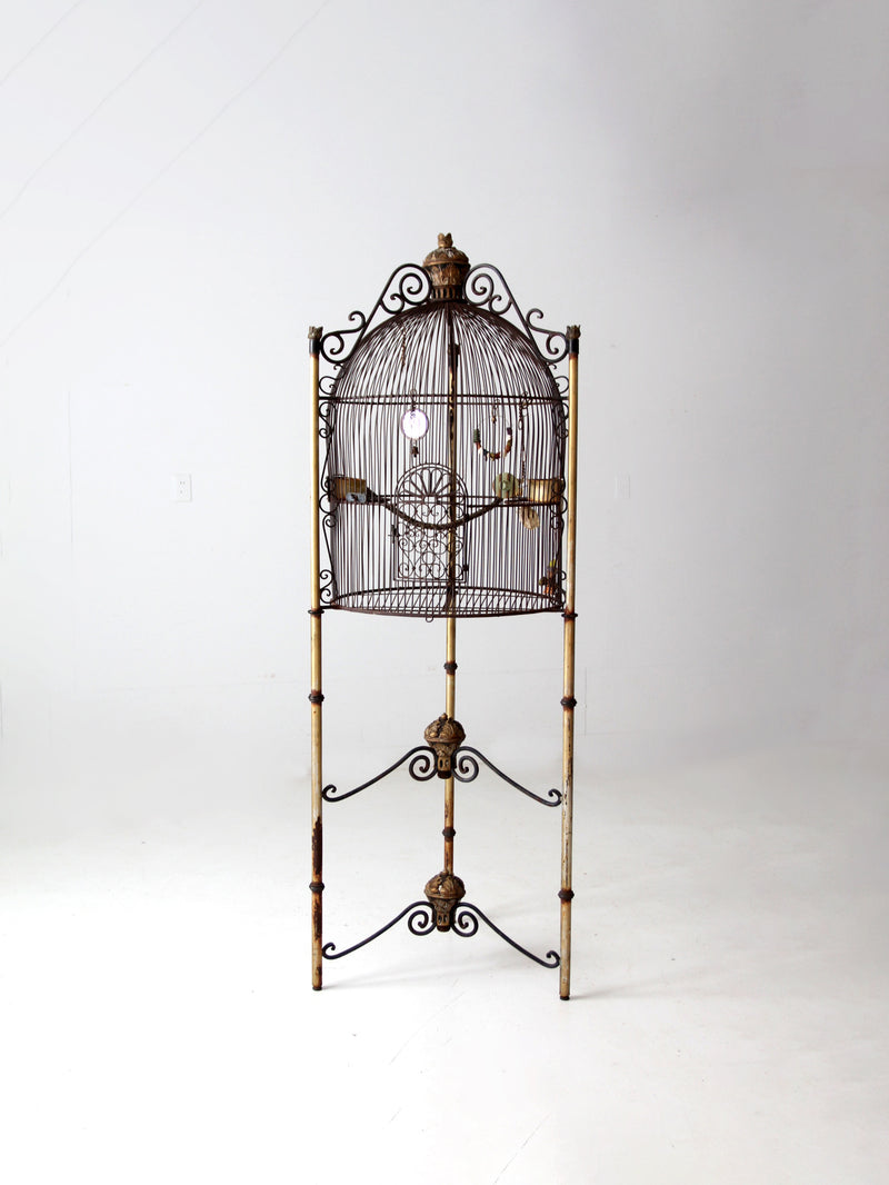 French Victorian style large birdcage