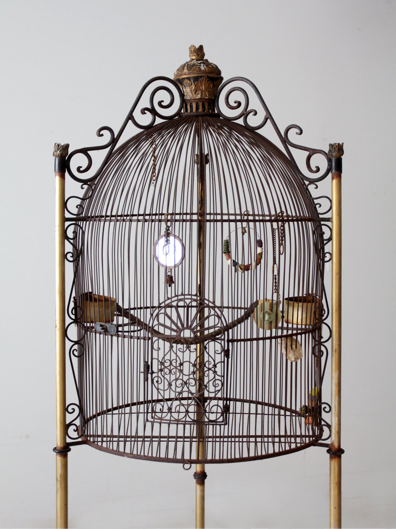 French Victorian style large birdcage – 86 Vintage
