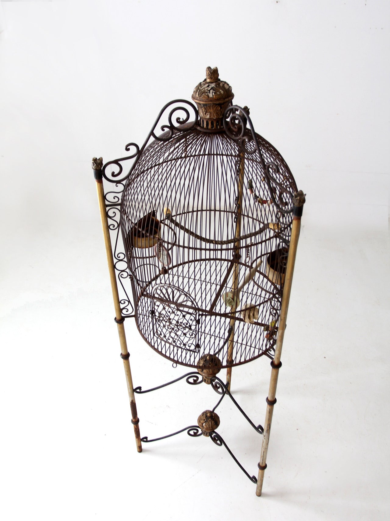 Victorian Style Ornamental Bird Cage, With Intricate Metalwork – Vintage  Frog