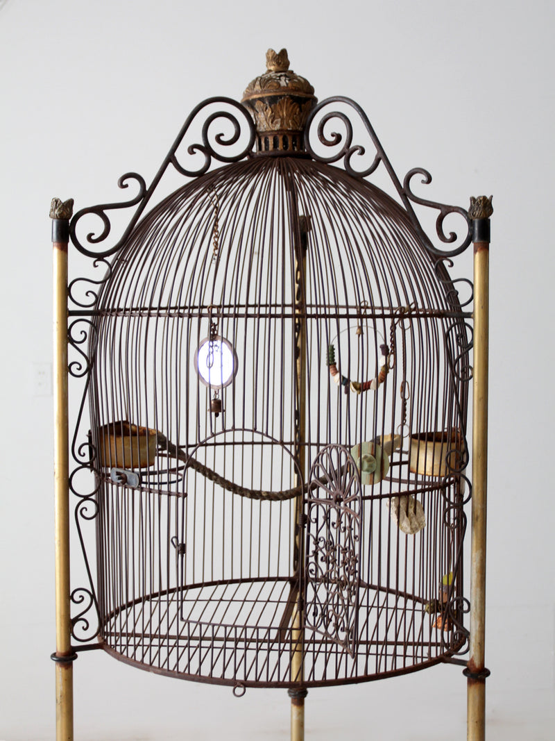 Victorian Style Ornamental Bird Cage, With Intricate Metalwork – Vintage  Frog