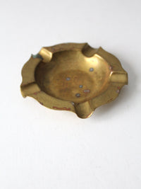 antique brass ashtray