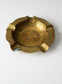 antique brass ashtray