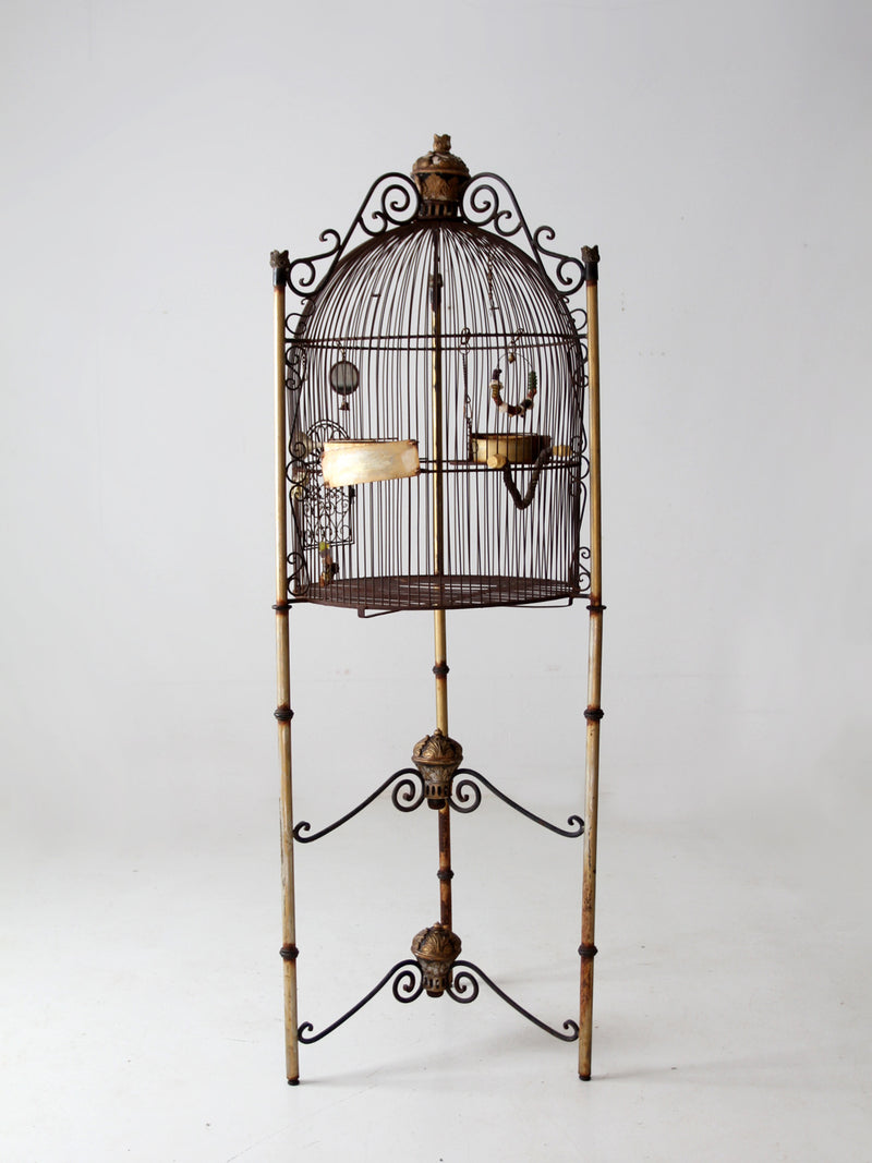 French Victorian style large birdcage