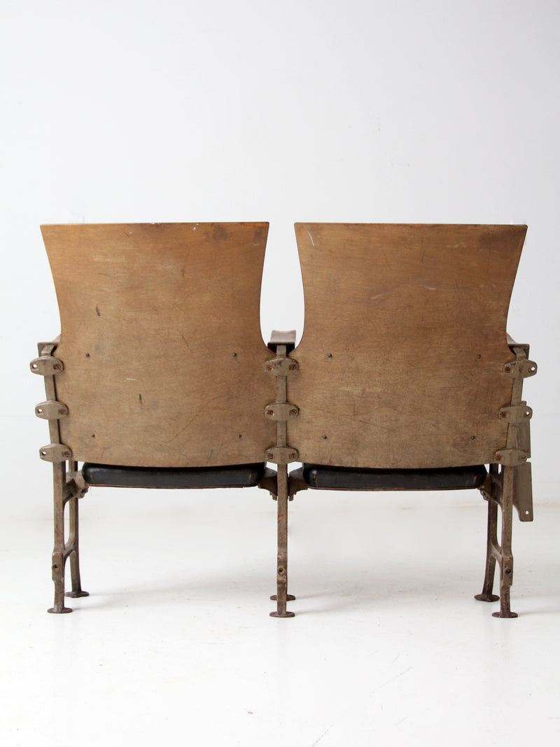 antique theatre seats pair
