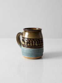 vintage studio pottery mug