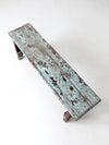 antique primitive painted bench