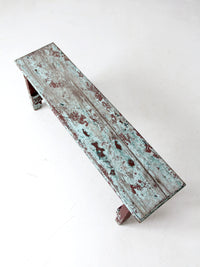 antique primitive painted bench