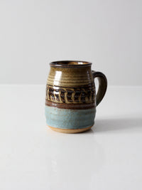 vintage studio pottery mug