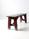 antique primitive painted bench