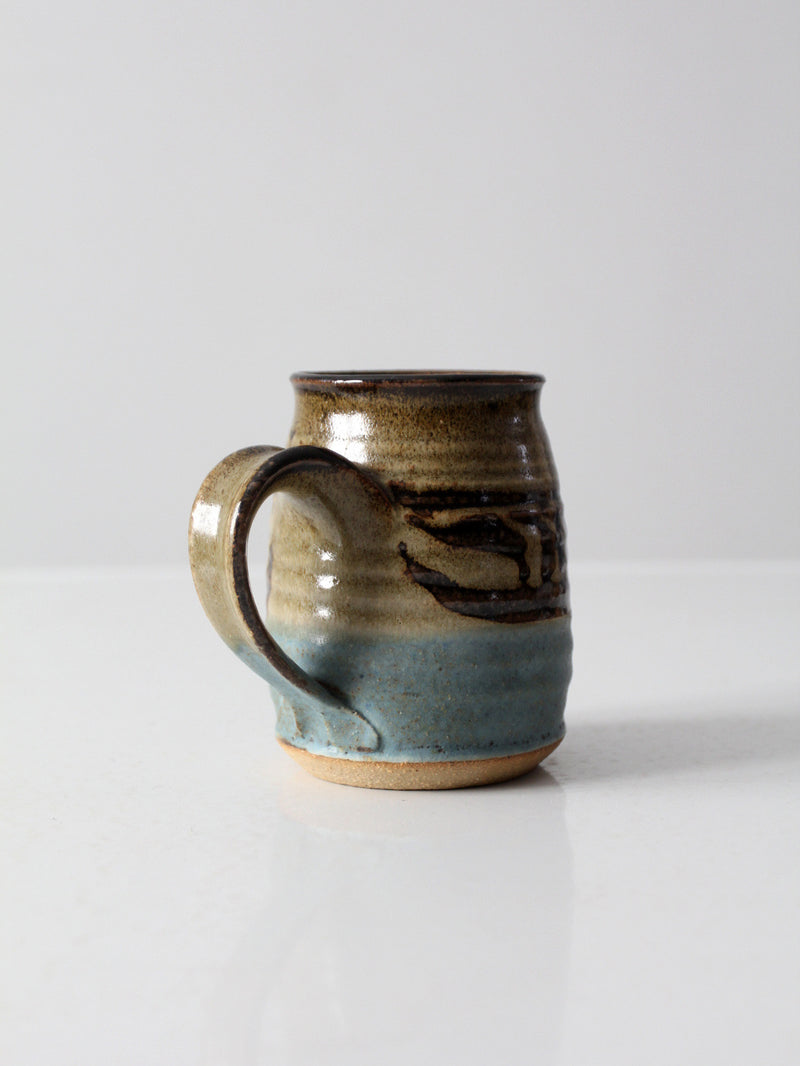 vintage studio pottery mug