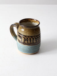 vintage studio pottery mug