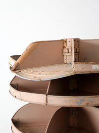 vintage industrial carousel rack