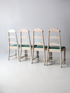 vintage painted wood dining chairs set of 4