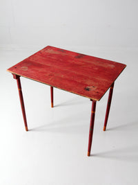 antique painted wood folding table