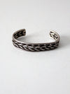 vintage braided metal cuff