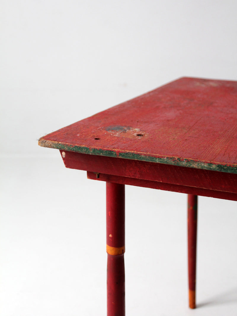 antique painted wood folding table