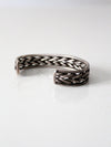 vintage braided metal cuff