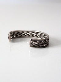 vintage braided metal cuff