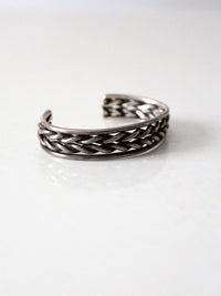 vintage braided metal cuff