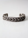 vintage braided metal cuff