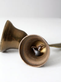 vintage English brass double bell