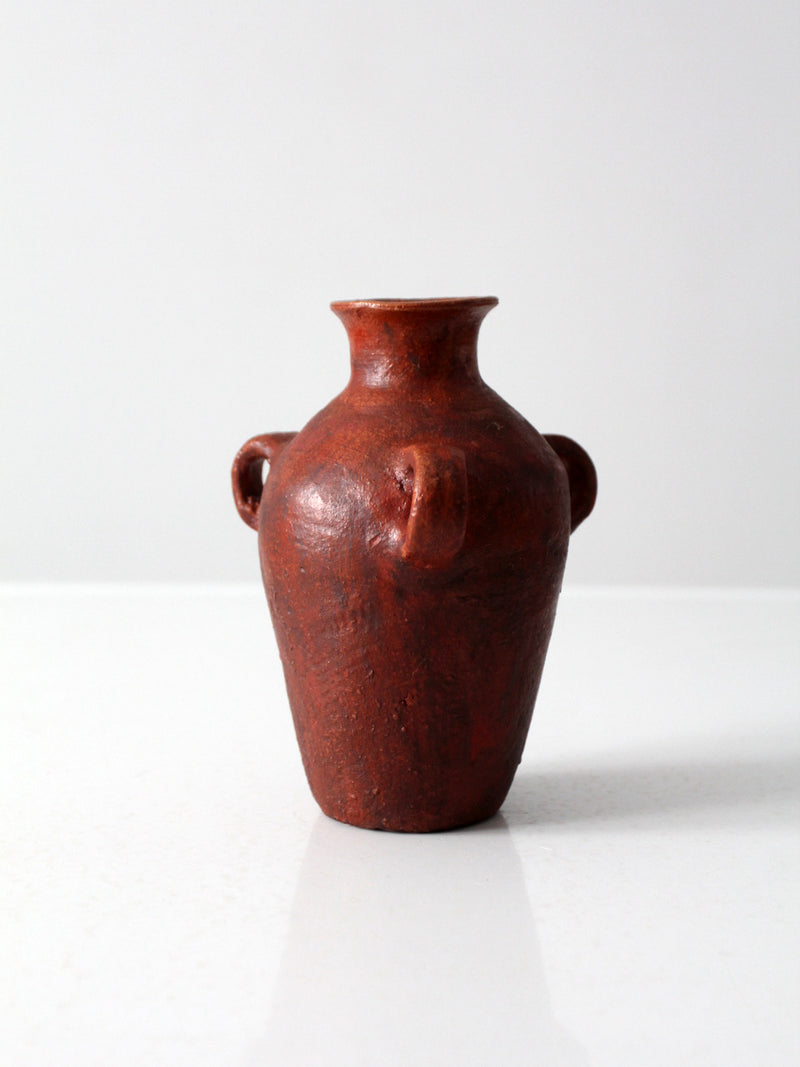 vintage three handled vase