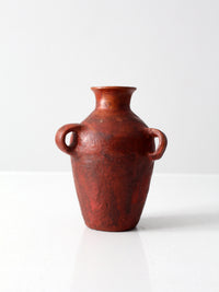 vintage three handled vase