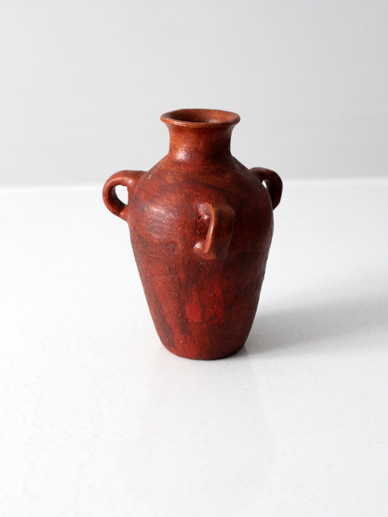 vintage three handled vase