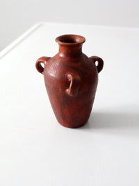 vintage three handled vase