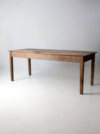 antique wood table 7 ft