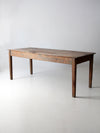 antique wood table 7 ft