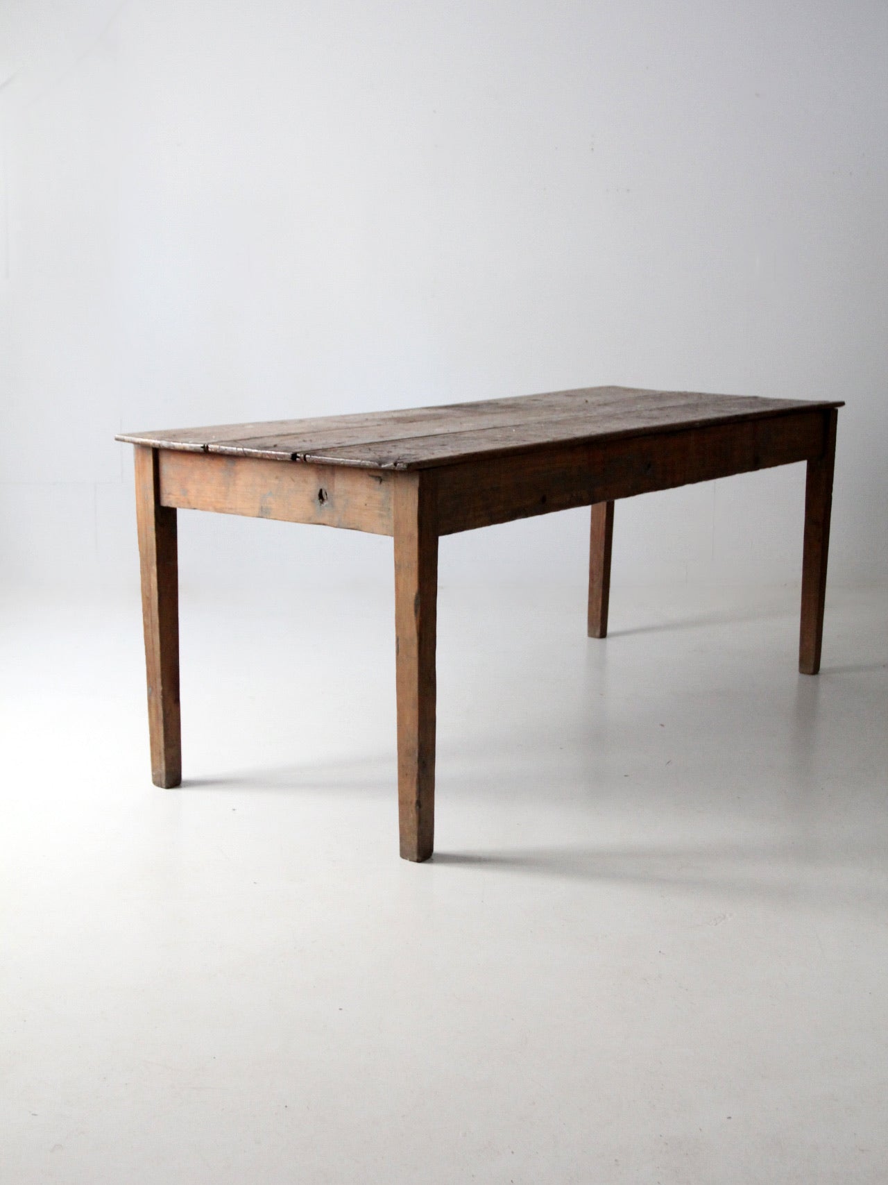 antique wood table 7 ft – 86 Vintage