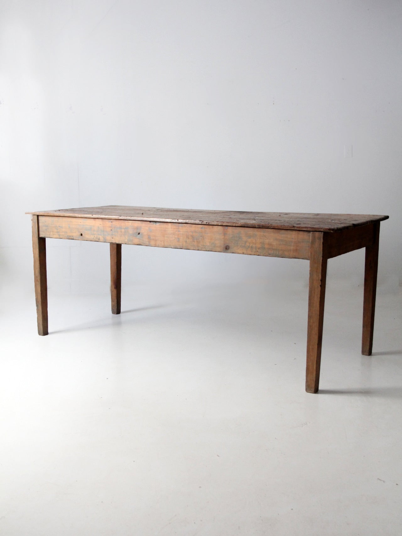 antique wood table 7 ft – 86 Vintage