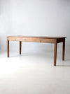 antique wood table 7 ft