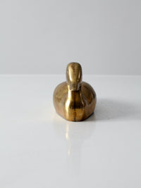 mid-century brass duck