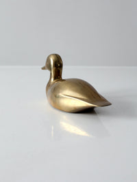 mid-century brass duck