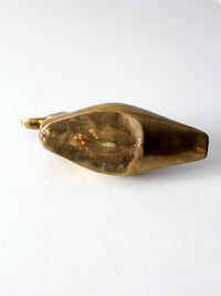 mid-century brass duck