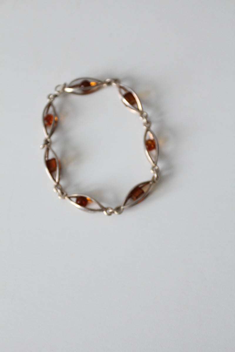 vintage amber bracelet