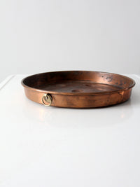 antique copper escargot pan