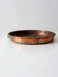 antique copper escargot pan