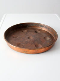 antique copper escargot pan