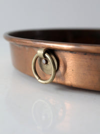 antique copper escargot pan