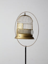 antique Crown bird cage with stand