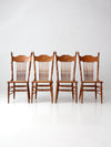 antique pressed back dining chairs set of 4