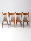 antique pressed back dining chairs set of 4