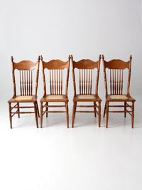 antique pressed back dining chairs set of 4