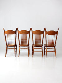 antique pressed back dining chairs set of 4