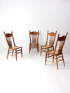 antique pressed back dining chairs set of 4