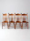 antique pressed back dining chairs